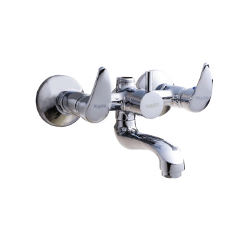 Buy Wall Mixer With Telephonic Shower Arrangement Or L-bend Pipe (with Connection Legs And Wall Flanges)