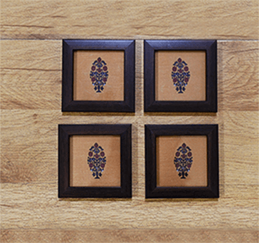 Buy Haveli Floral Motif Coaster Set