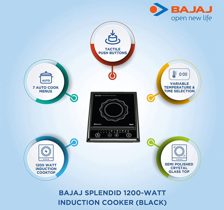 Buy Bajaj Splendid Induction 1200W