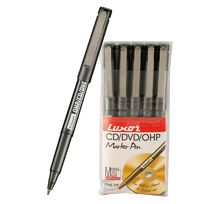 Buy Luxor CD And OHP Marker Pens (Black)