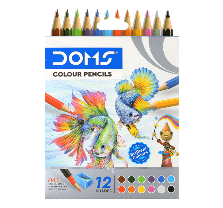 Buy DOMS Colour Pencil (12 Shades)