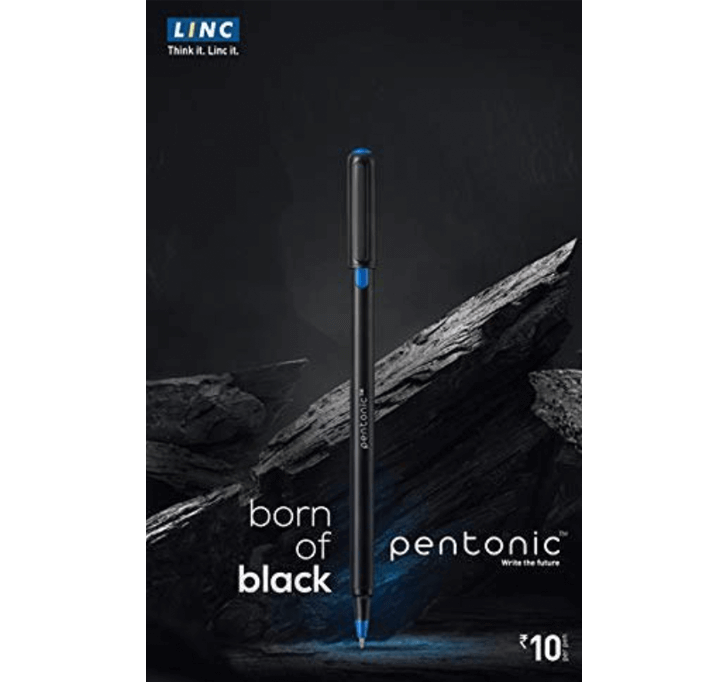 Linc Pentonic 0.6mm Gel Pen (Blue Ink) (Pack Of 10)