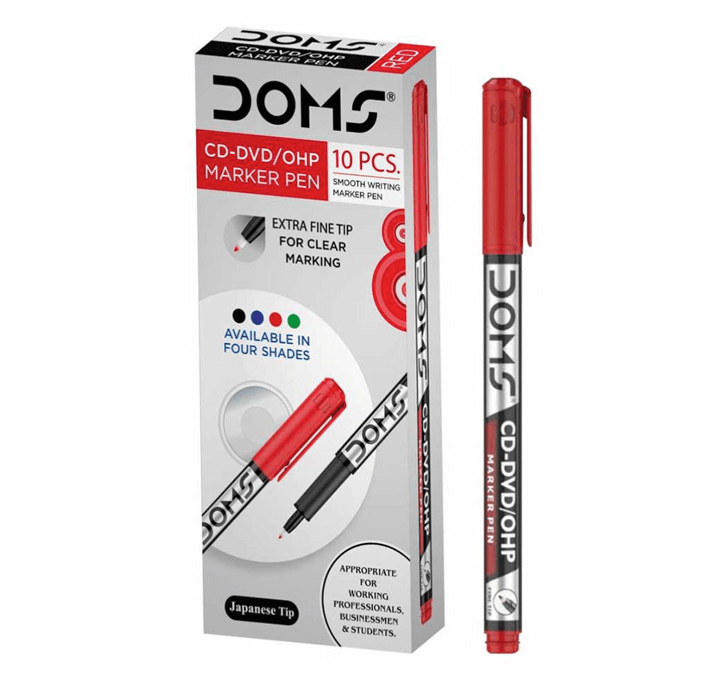 Buy DOMS CD-DVD/OHP (Red Color) Marker Pen