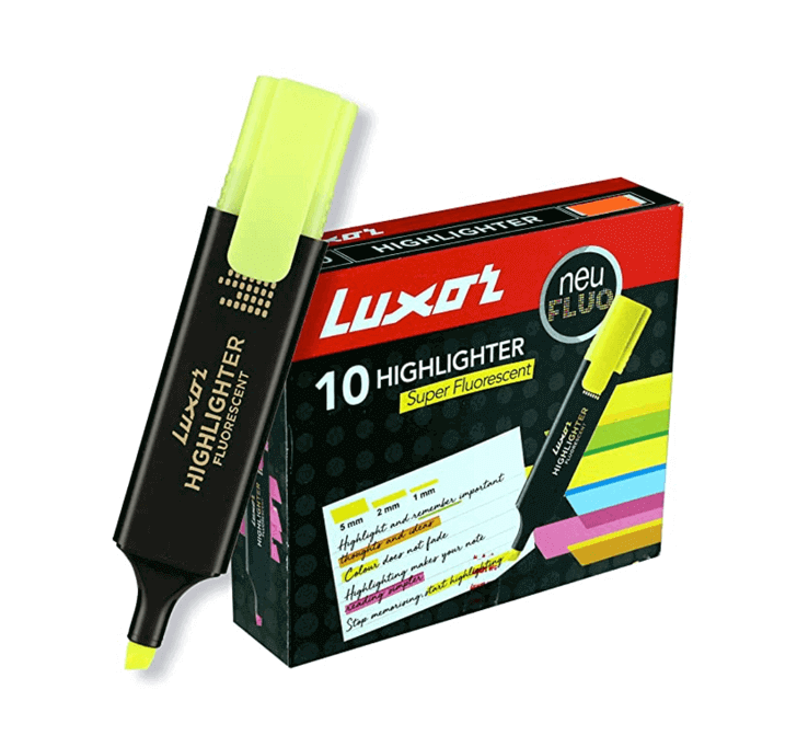 Buy Luxor 10 Highlighter (Yellow)