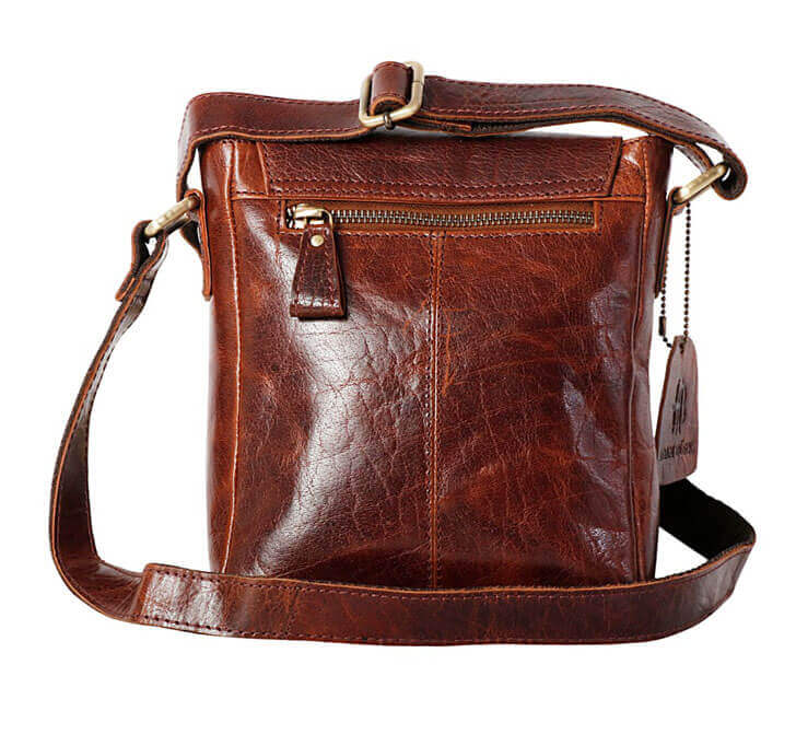 ADAM BURK Italiano Cross Body Leather Bag