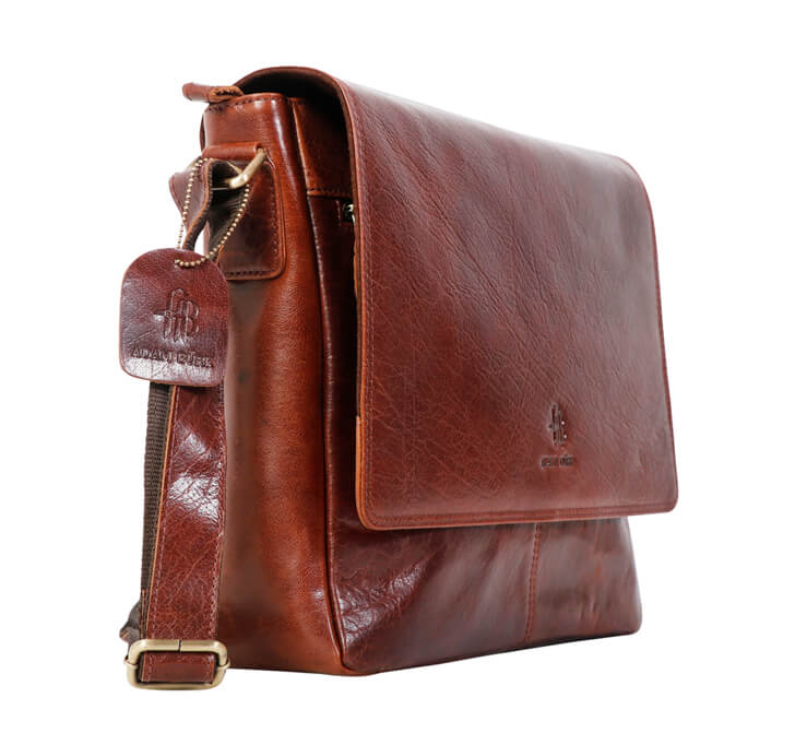 Buy ADAM BURK Remo Leather Bag (Potfolio Bag)