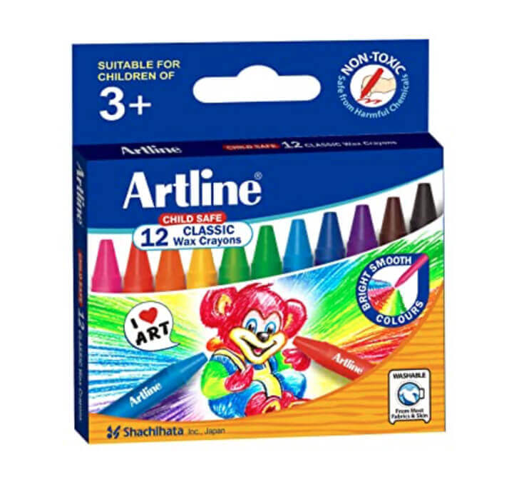 Buy Artline 12 Classic Wax Crayons