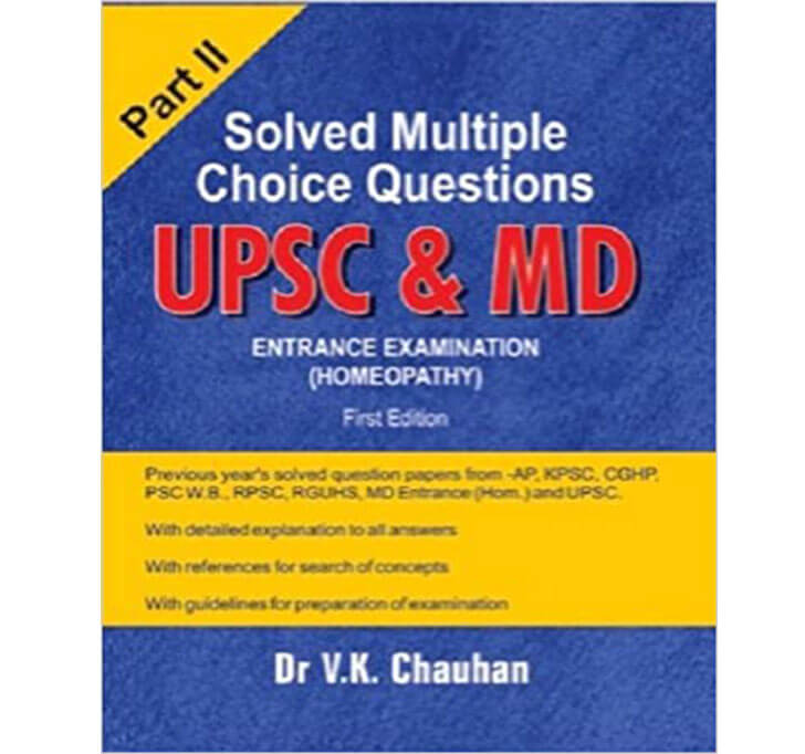 Buy Solved Multiple Choice Questions UPSC & MD Entrance Examination Part II 