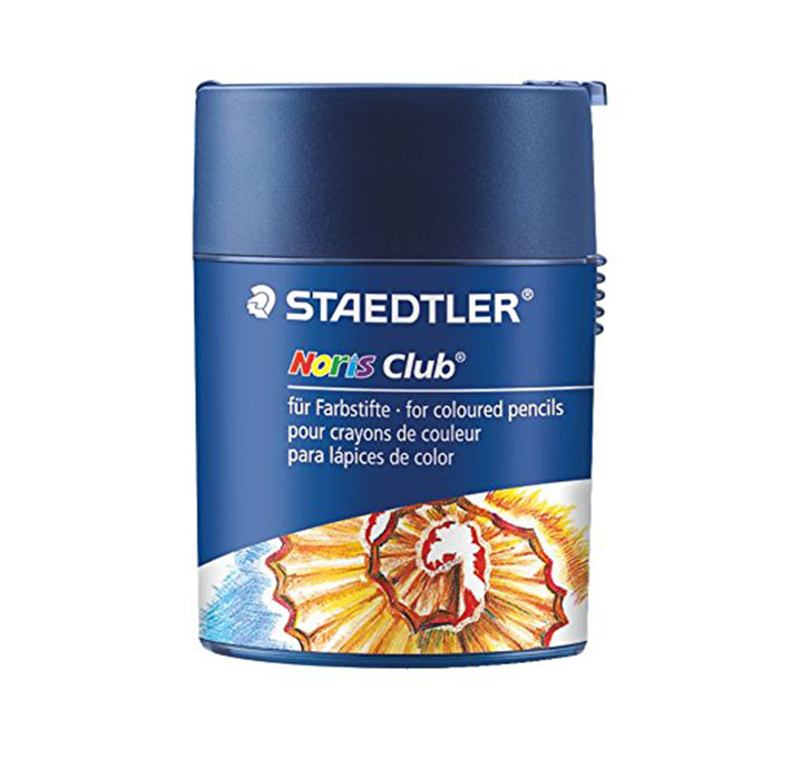 Buy Staedtler Double Hole Tub Sharpeners In Neon Colours (Orange) In Blister Packing
