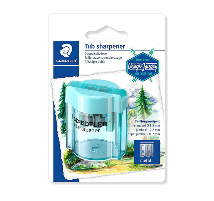 Buy Staedtler Design Journey Double Pencil Tub Sharpener (Blue)