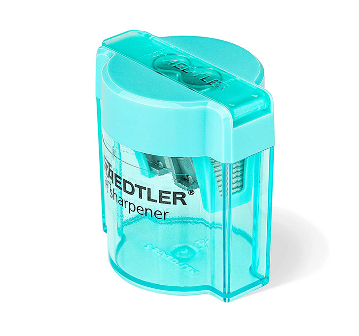 Staedtler Design Journey Double Pencil Tub Sharpener (Blue)