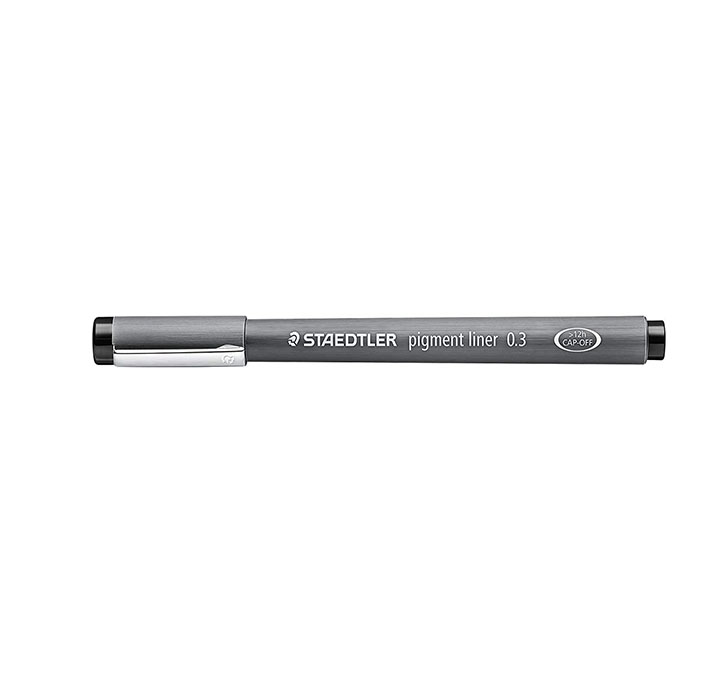 Buy Staedtler 0.3mm Pigment Liner Pen - Black Ink (Pack Of 10)