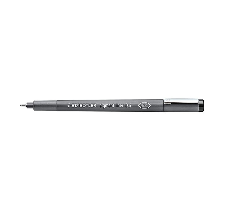 Buy Staedtler Pigment Liner, 0.6 Mm, Black Ink (308-0.6)