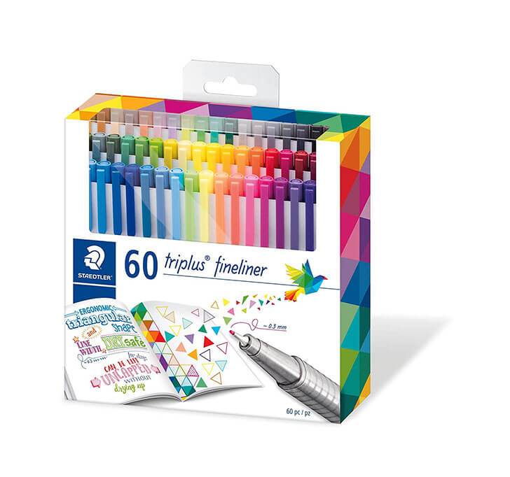 Buy Staedtler Triplus Fineliner Pens Pack Of 60 Colour Pens