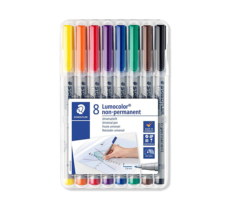 Buy Staedtler Lumocolor 316WP8 Fine 0.6 MM Line Non-Permanent Pen 