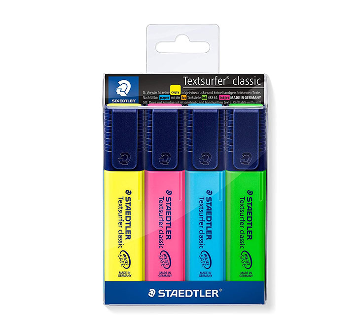 Buy Staedtler Textsurfer Classic 364 WP4 Highlighter Pen - Multicolor Body