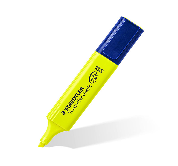 Staedtler Textsurfer Classic 364 WP4 Highlighter Pen - Multicolor Body