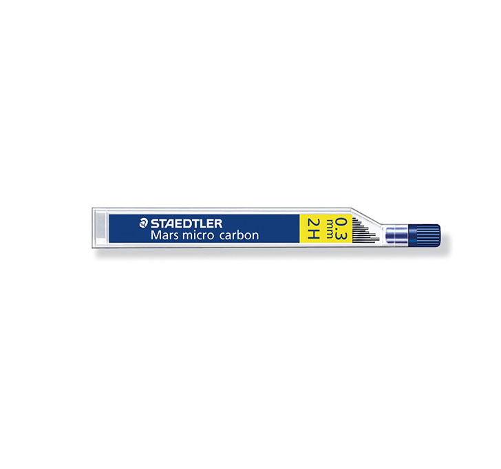 Buy Staedtler Micro Mars Carbon Mechanical Pencil Lead, 0.3 Mm, 2H, 60 Mm X 12