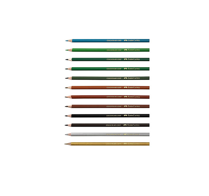 Faber-Castell Triangular Colour Pencils - (Pack Of 24)