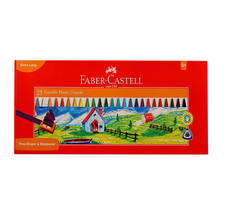 Buy Faber-Castell Erasable Plastic Crayon Set - 110mm