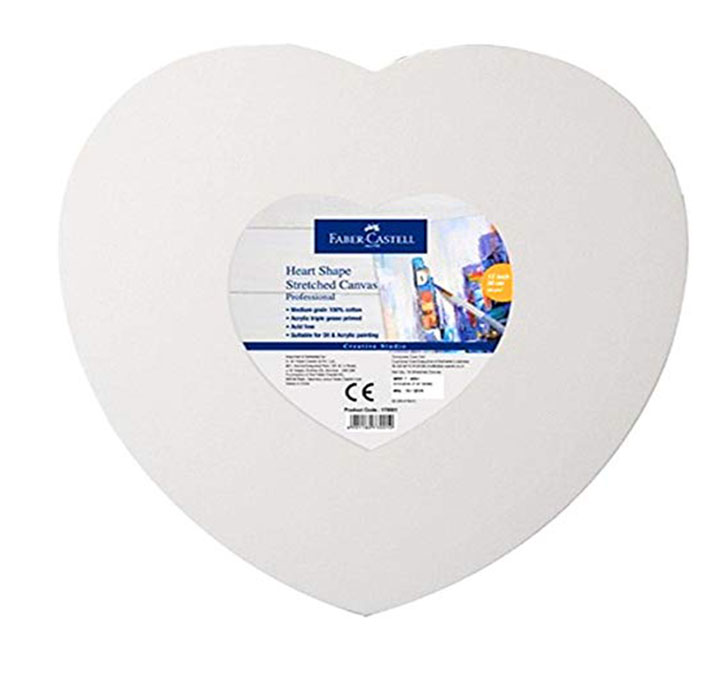 Buy Heart Shape Streched Canvas