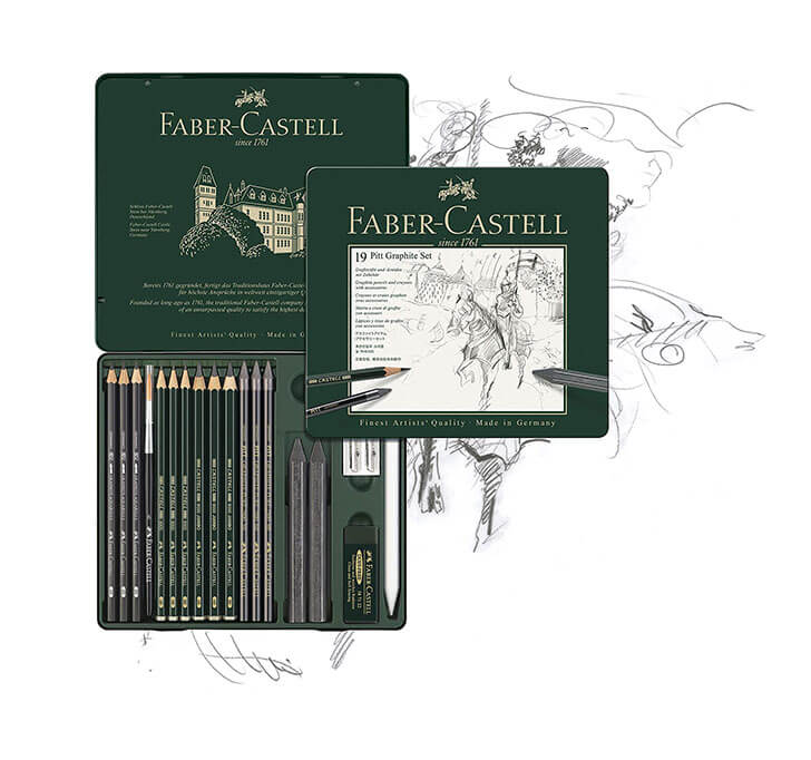 Faber-Castell Pitt Graphite Set - Pack Of 19