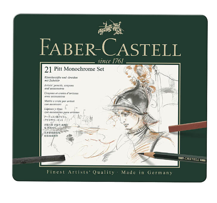 Faber-Castell Pitt Monochrome Set - Pack Of 21