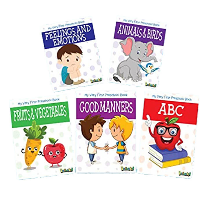 Buy MY FIRST SET OF 5 PRESCHOOL BOOKS (ABC, Animal & Birds, Feelings & Emotions, Fruits & Vegetables, Good Manners)
