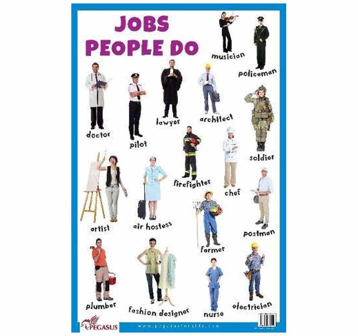 Buy Jobs People Do - Thick Laminated Primary Chart