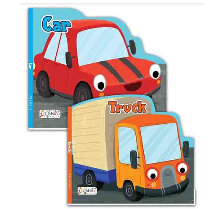 Buy Set Of 2 Private Transport Vehicles Shaped Board Books (Car & Truck)