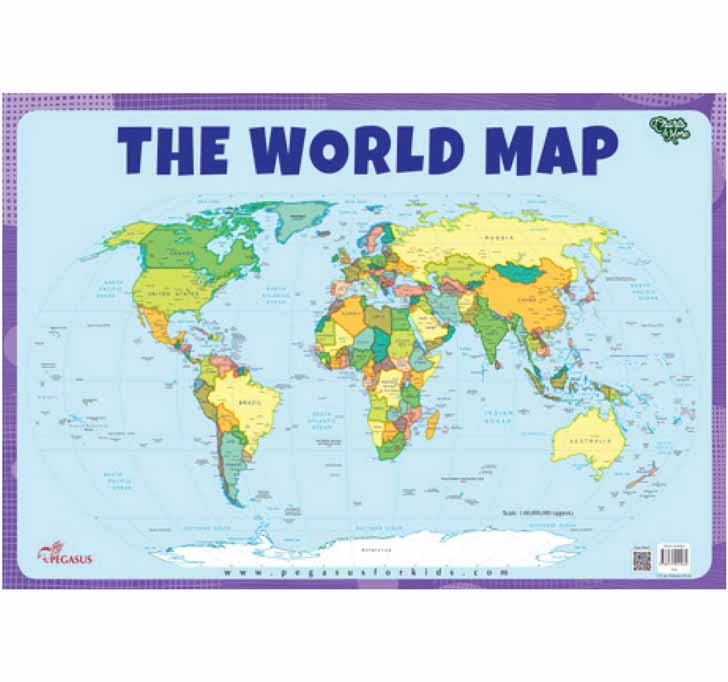 Buy The World MAP - Thick Laminated Primary Chart