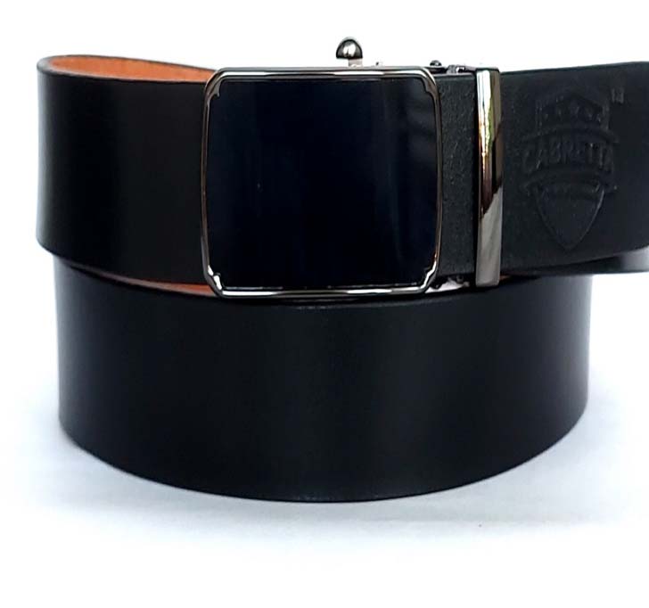 Buy Cabretta Geniune Leather Free Size Stylish Belt For Men And Boys With Autolock Buckle 35MM (Belt Waist Size -34) (CBABL5)