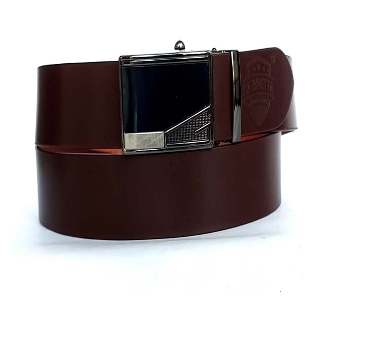 Buy Cabretta Geniune Leather Free Size Stylish Belt For Men And Boys With Autolock Buckle 35MM (Belt Waist Size - 34) (CBABL12)