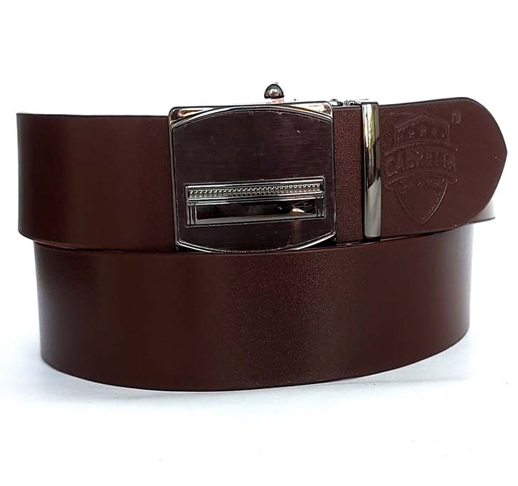Buy Cabretta Geniune Leather Free Size Stylish Belt For Men And Boys With Autolock Buckle 35MM (Belt Waist Size - 38) (CBABL6)