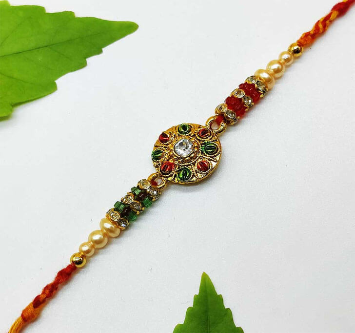 Semi Precious Stone Bhaiya Rakhi