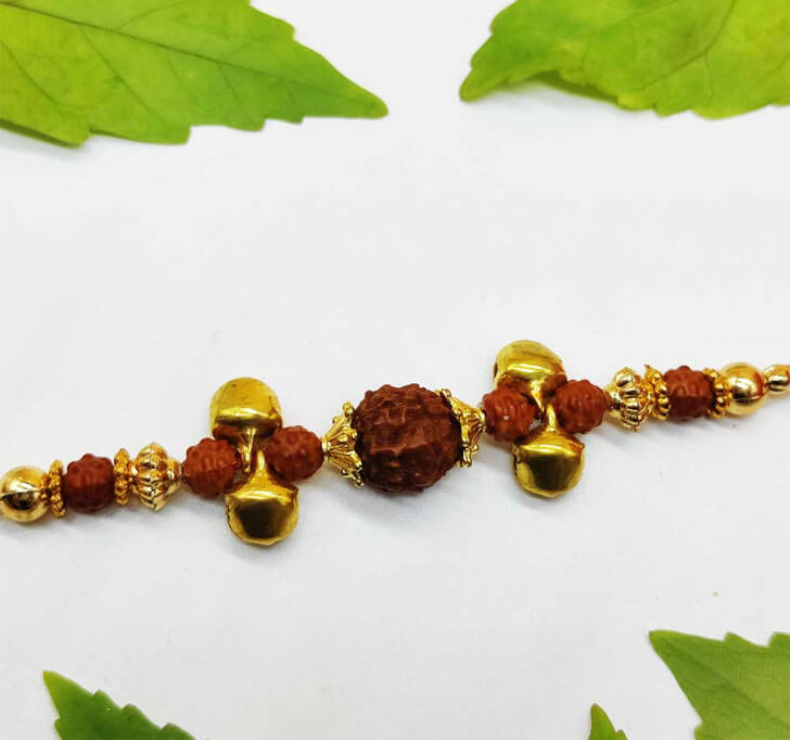 Buy Rudraksha Designer Bhaiya Rakhi