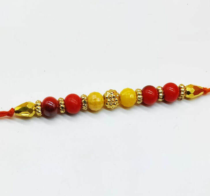 Multicolor Beads Bhaiya Rakhi