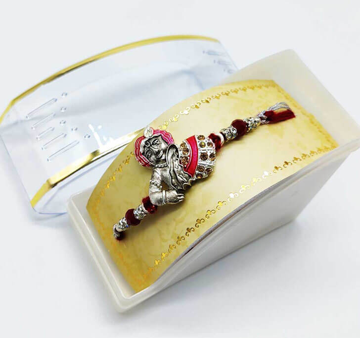 Shree Krishna Designer Center Piece Bhaiya Rakhi