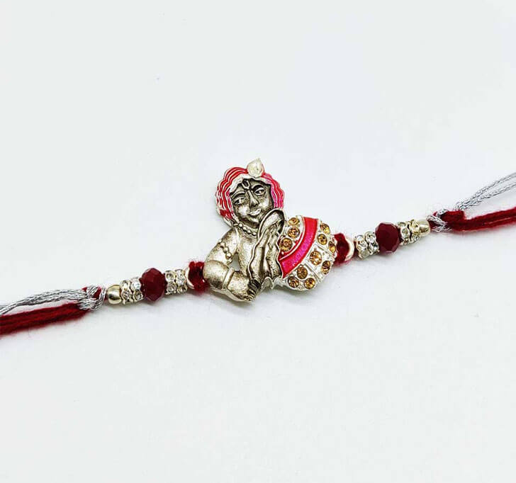 Buy Shree Krishna Designer Center Piece Bhaiya Rakhi