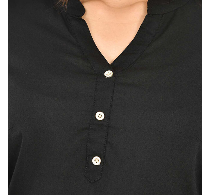 Buy V-Neck Black Top