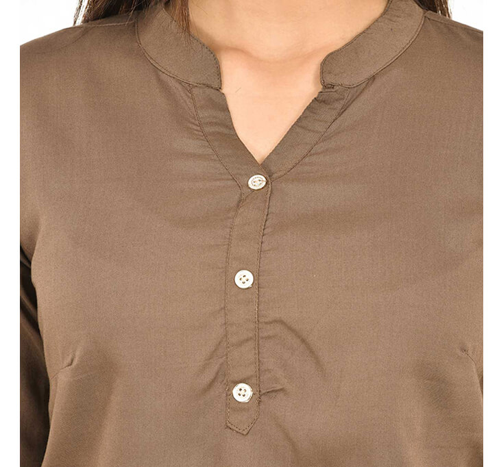 Buy V-Neck Brown Top