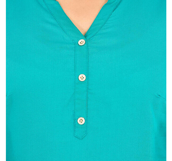 V-Neck Sky Blue Regular Top