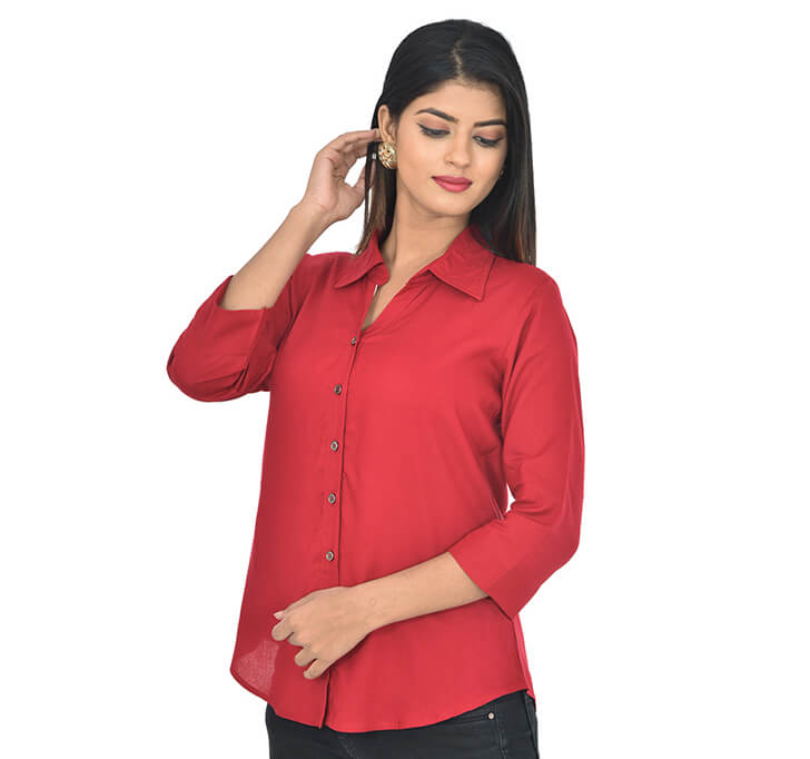 Buy Maroon Casual Regular Shirt