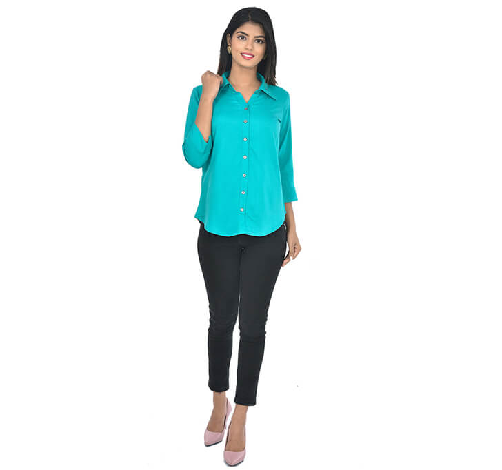 Buy Sky Blue Casual Regular Shirt