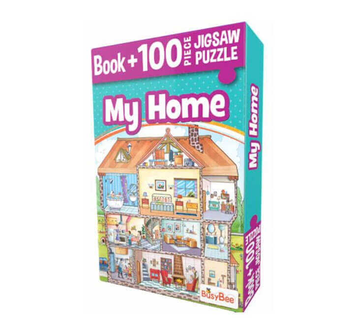 Buy Pegasus Games & Puzzles My Home Book + 100 Pieces Jigsaw Puzzle