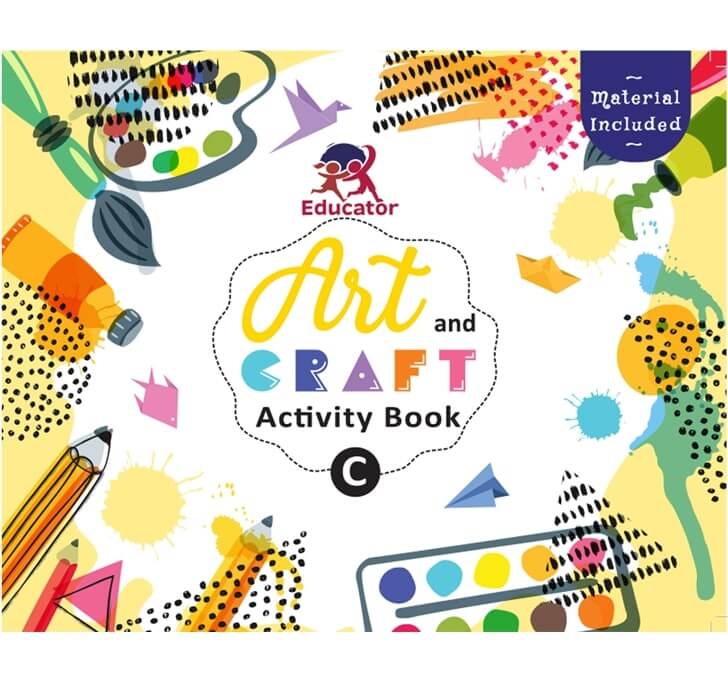 Buy Art And Craft Activity Book C For 3-4 Year Old Kids With Free Craft Material