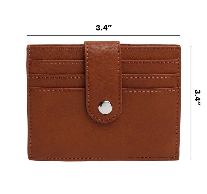 Leather Credit Card Wallet With Zip