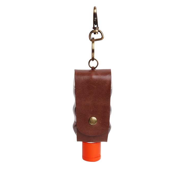 Buy Leather Hand Sanitizer Keychain