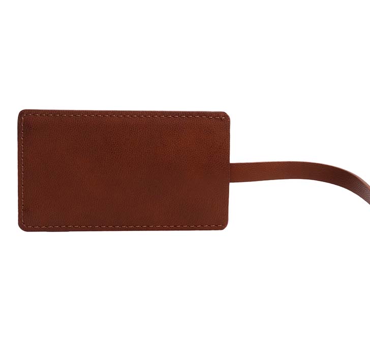 Leather Luggage Tag Holder