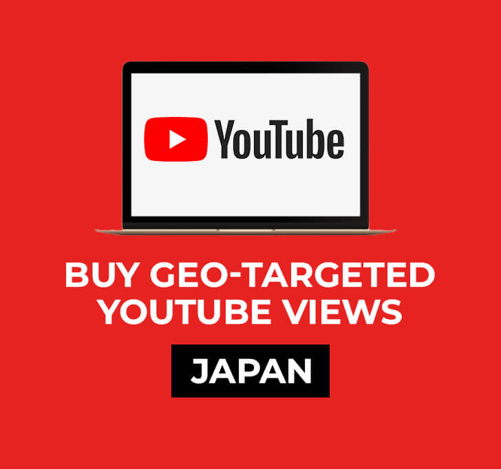 Buy GEO-targeted YouTube Views (Japan)